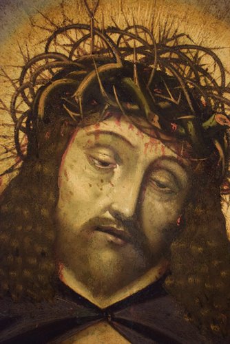 "Ecce Homo" Huile sur cuivre